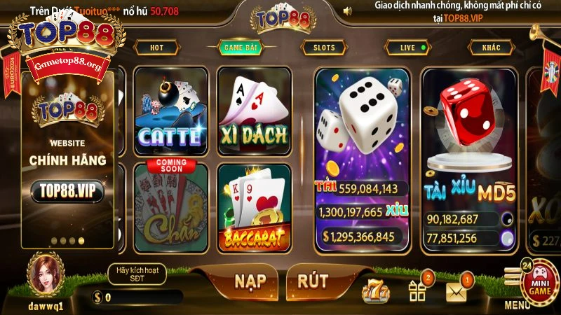 Đôi nét về game Baccarat Top88